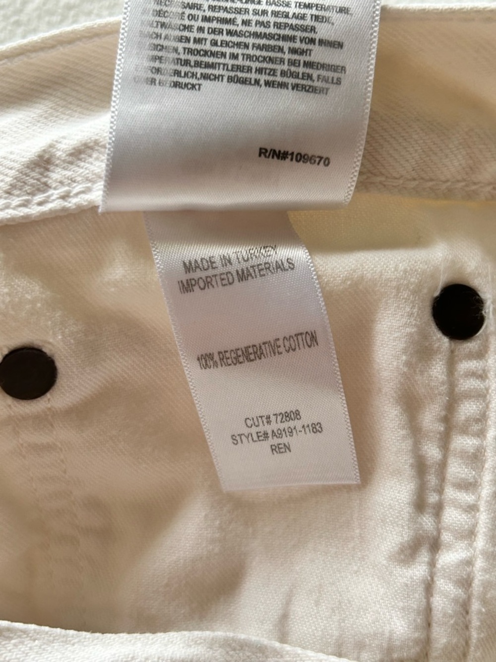 Agolde Ren High-Rise Wide-Leg Jeans in Fortune Cookie - Picture 5 of 6